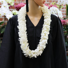 Load image into Gallery viewer, White Dendrobium Orchid Double Leis