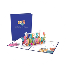 Load image into Gallery viewer, Happy Birthday Popup Card
