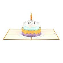 Load image into Gallery viewer, Birthday Cake Popup Card
