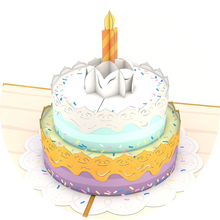 Load image into Gallery viewer, Birthday Cake Popup Card
