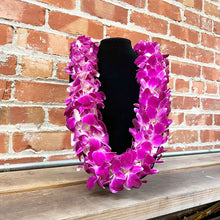 Load image into Gallery viewer, Purple Dendrobium Orchid Double Leis
