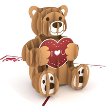 Load image into Gallery viewer, Love Bear Popup Card
